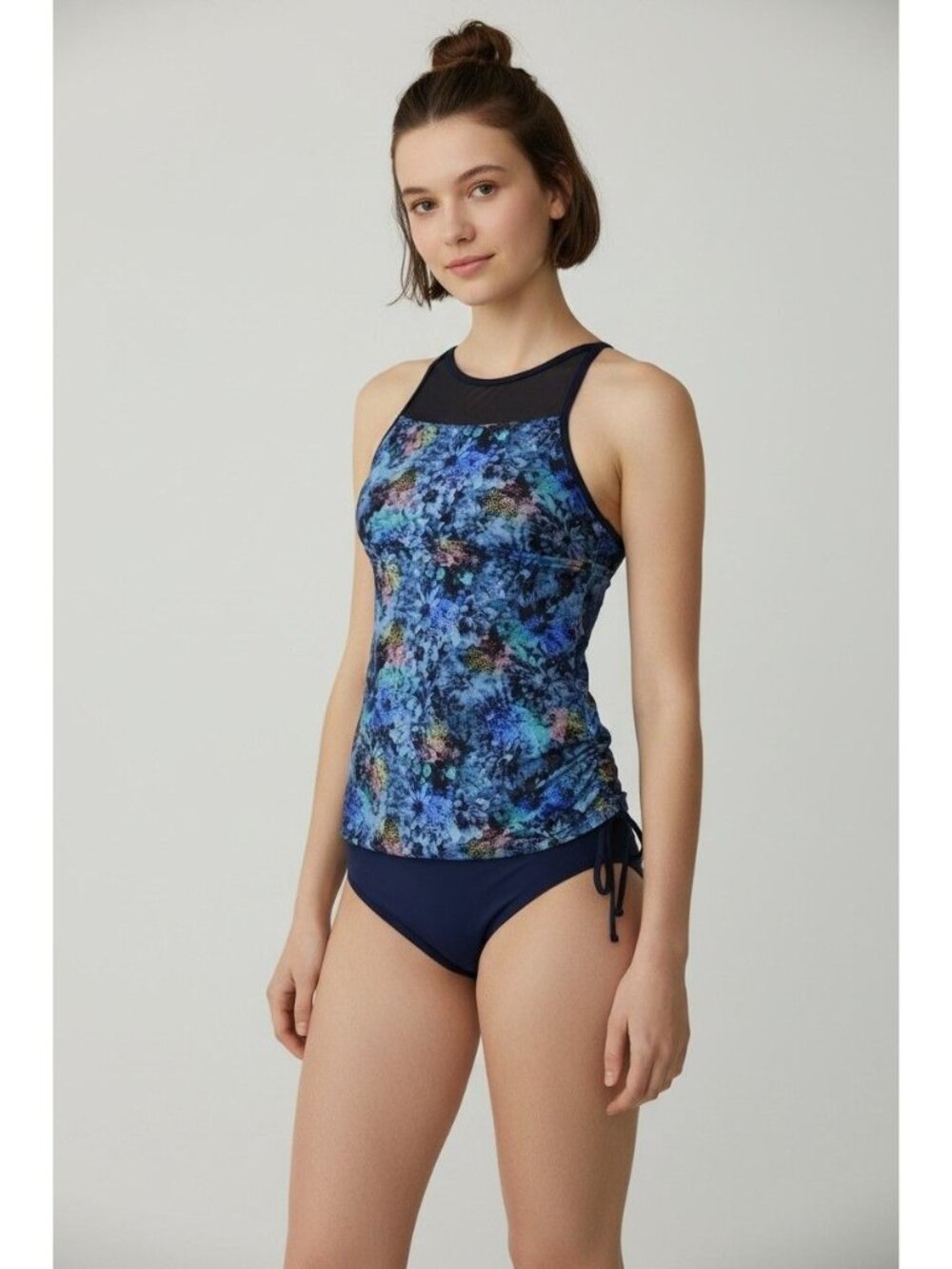 TYR WOMEN'S BOTANICA TESSA TANK, Black/Multi, XS (0/2)